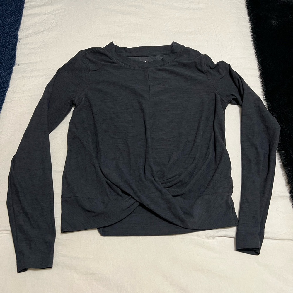 Old Navy Active Charcoal Long Sleeve Top